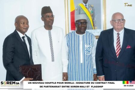 Mine d’or de Morila SA : La SOREM signe sa première convention de partenariat stratégique avec la société américaine Flagship