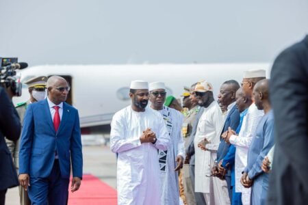 Arrivée du Président de la Transition en Guinée et audience accordée à la communauté malienne